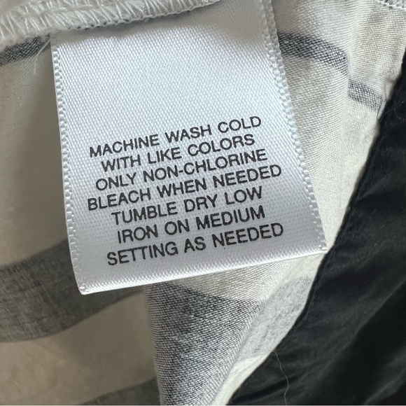 A.N.A. A New Approach Elegant Black and White Colorblock Dress Cotton SZ 14 - Picture 6 of 7